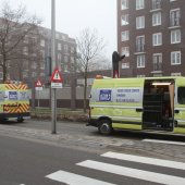 Dieplader met pech Sandtlaan Rijnsburg